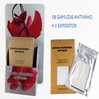 PACK 10 GAMUZAS MICROFIBRA ANTIVAHO